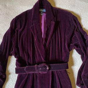 Vintage Ralph Lauren velvet dress